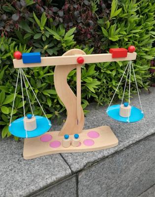 木制天平秤 激发幼儿数学与科学思维的经典教具